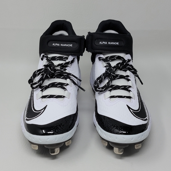 Nike Men\'s Alpha Huarache Elite 4 Mid White Baseball Cleats FD2744-107 Size 7.5 main image 4